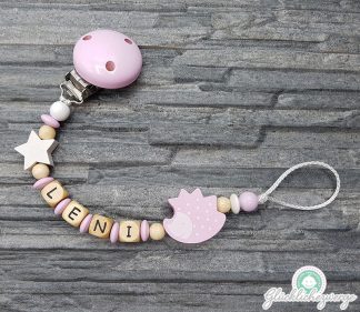 Personalisierte Schnullerkette mit Namen / Namenskette Baby